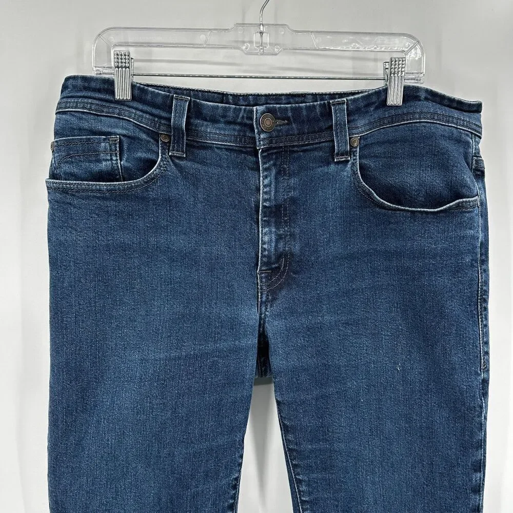 FIDELITY Men's Jimmy Slim Straight Leg Alpha Blue Casual Denim Jeans Size 38